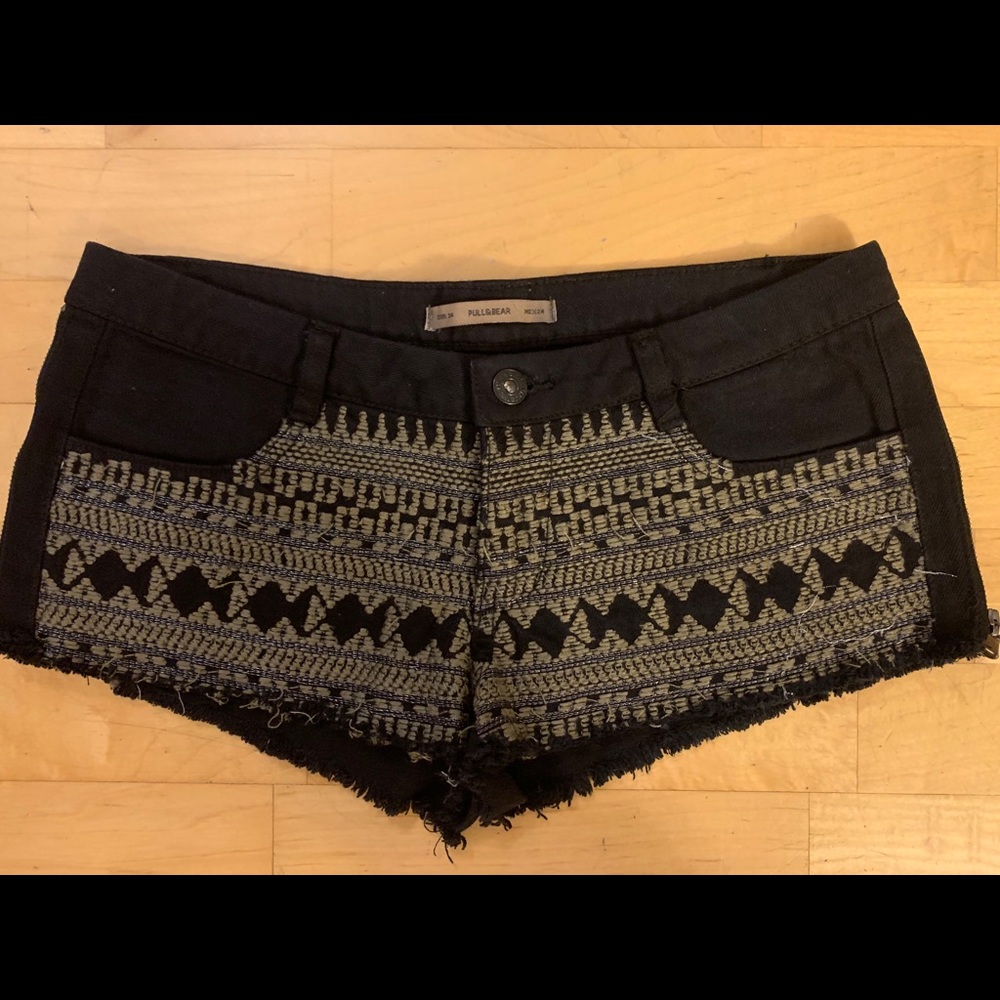 NWOT Pull&Bear Side Zip Patterned Shorts⭐️